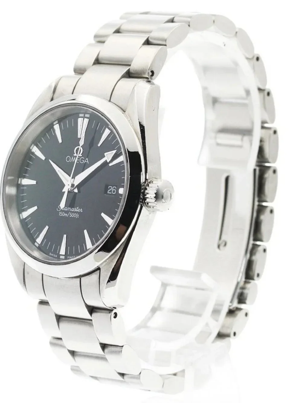 OMEGA Seamaster Aqua Terra 2518.50 Date black Dial Quartz Boy's Watch_963034